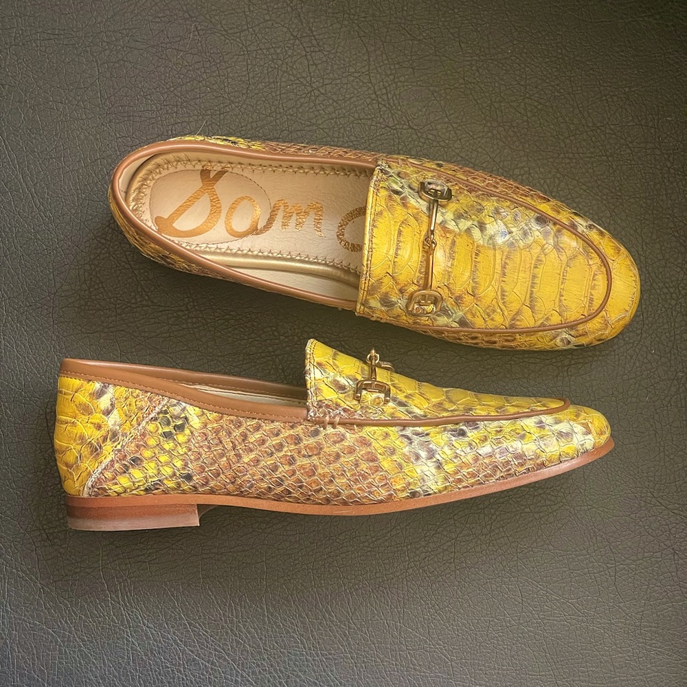 Sam Edelman, Loraine Loafer, Yellow Snake